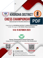 KHORDHA District Chess Championship 2023