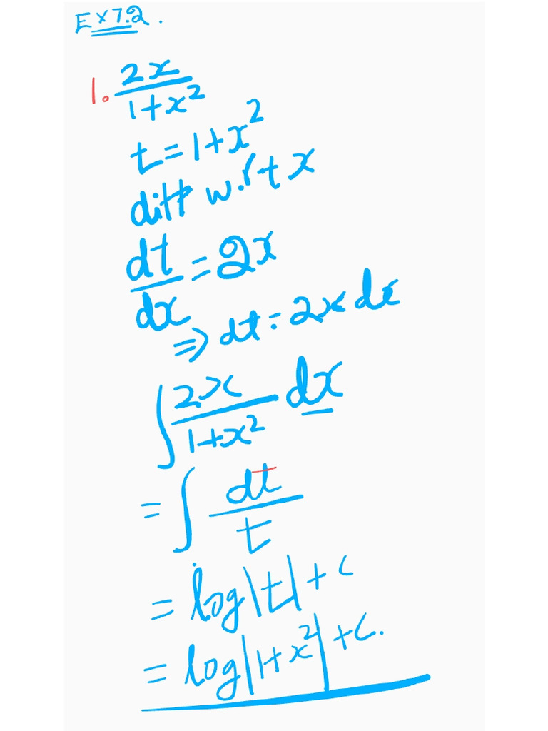Chap 7 Excercise 7.2 | PDF