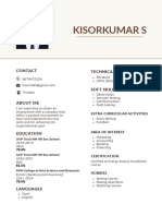 Warm Neutrals Modern Simple Resume