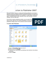 Publisher 2007, Intro 12-3-07