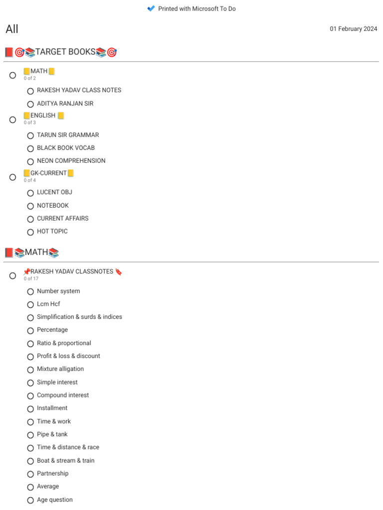 My Target ?? | PDF