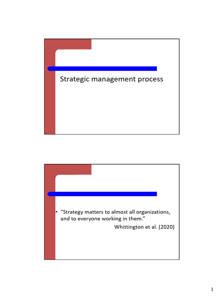 2 Strategic Management Process Pdf Strategic Management