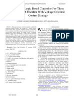 A Fuzzy - Logic Based Controller For Three Phase PWM Rectifier With Voltage Oriented Control Strategy