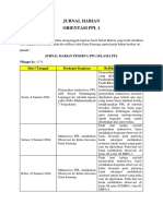 Jurnal Harian Minggu 1