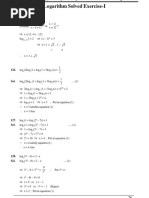 Logarithm SheetSolution