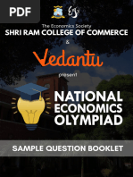 Sample Question Booklet: Shri Ram College of Commerce