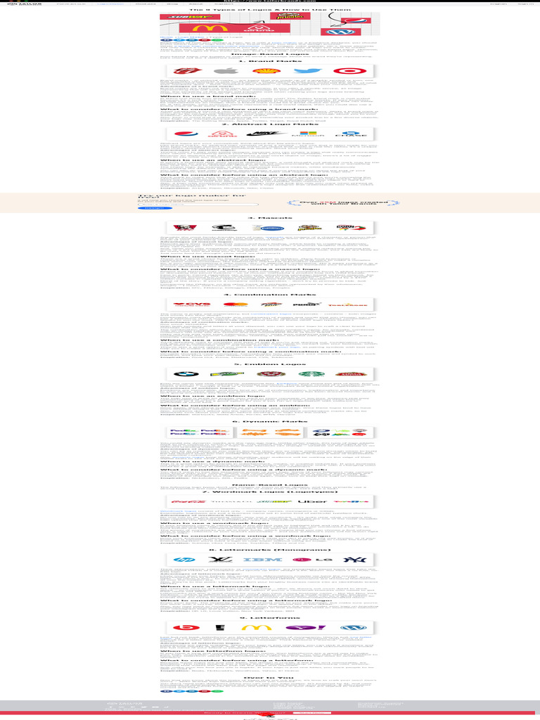 9 Logo Types and Their Uses | PDF | Logos | Brand