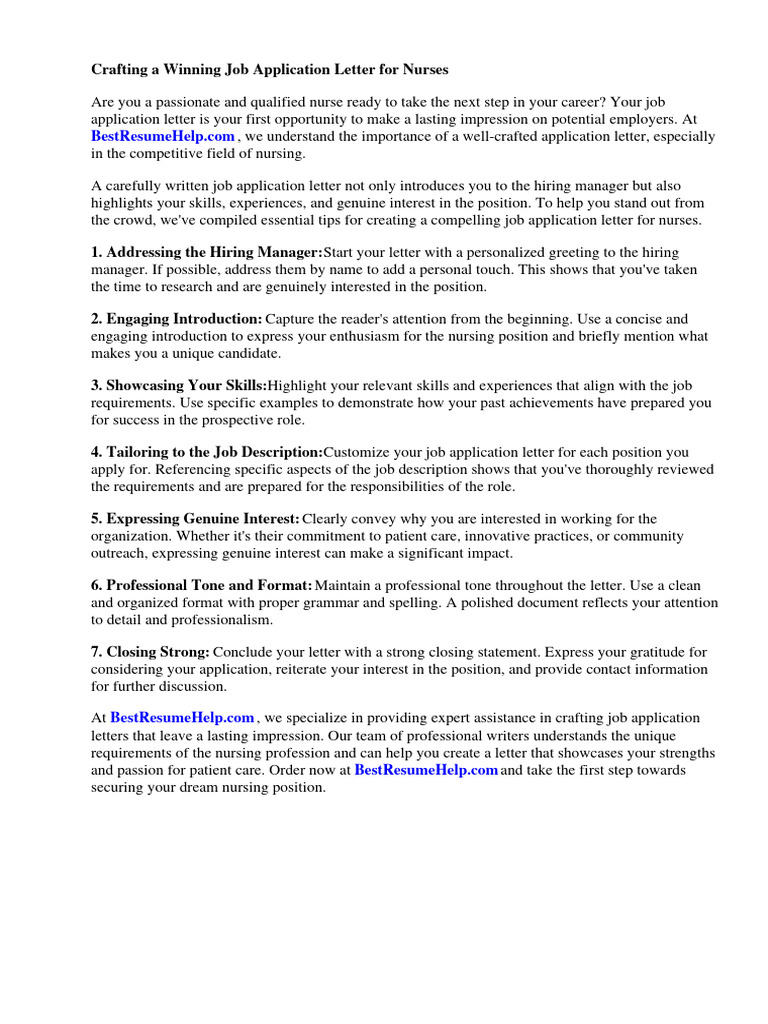 SUPPORTING INFORMATION FOR NURSING JOB APPLICATION EXAMPLES visual data 8