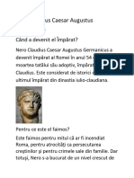 Nero Claudius Caesar Augustus Germanicus: Când A Devenit El Împărat?