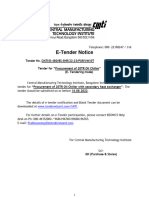 ETender Notice D480