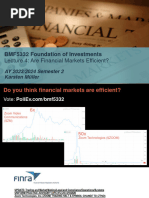 Lecture 04 - Market Efficiency