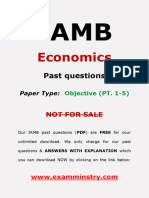 Jamb Econs Questions 1 5