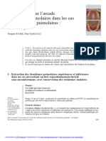 6-Conservation Sur L'arcade Des Troisièmes Molaires Dans Les Cas D'extraction de Prémolaires Cas Cliniques