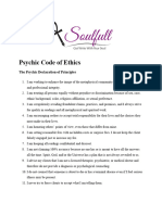 Soulfull Psychic Medium Code of Ethics