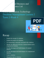 Database Management Lecture 2