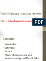 CH 1 Introduction To Nanotechnology (NT)