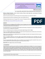 The Effect of Organic Manure On Growth and Yield o