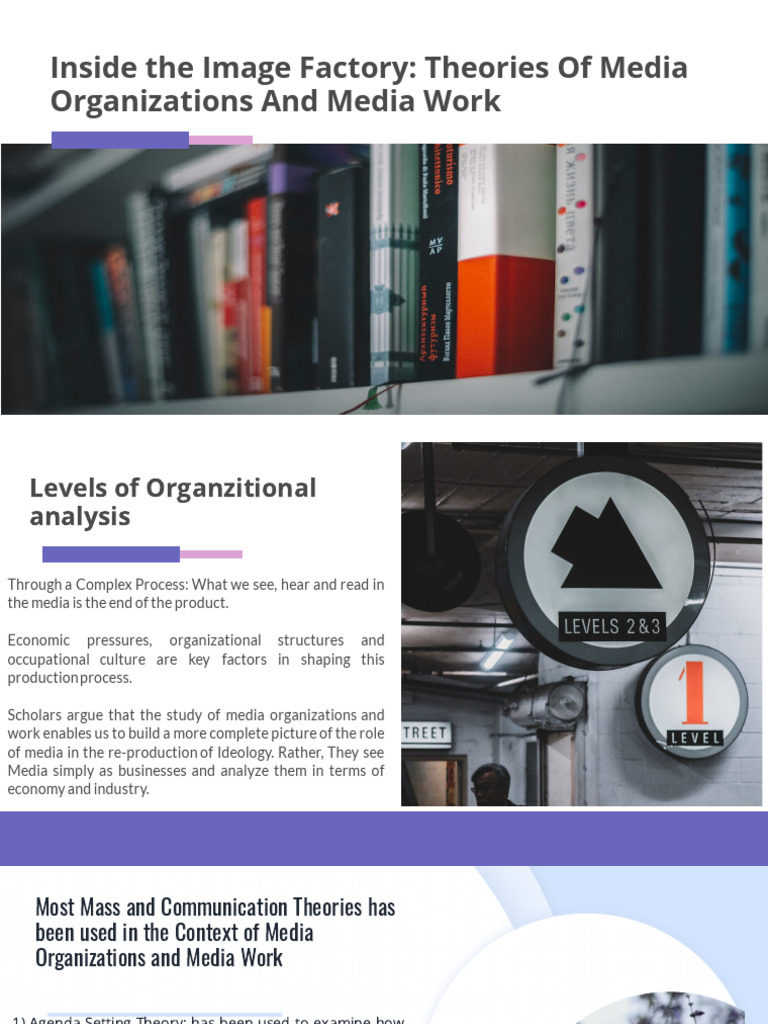 Media Organizations: Theories and Analysis | PDF | Psychological ...