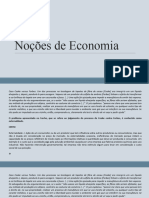 NOÇÕes de ECONOMIA