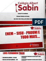 Enem Sisu Prouni FIES Colegio Albert Sabin