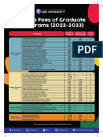 1 - Isik University - Tuition Fees of Graduate Programs (2022-2023)