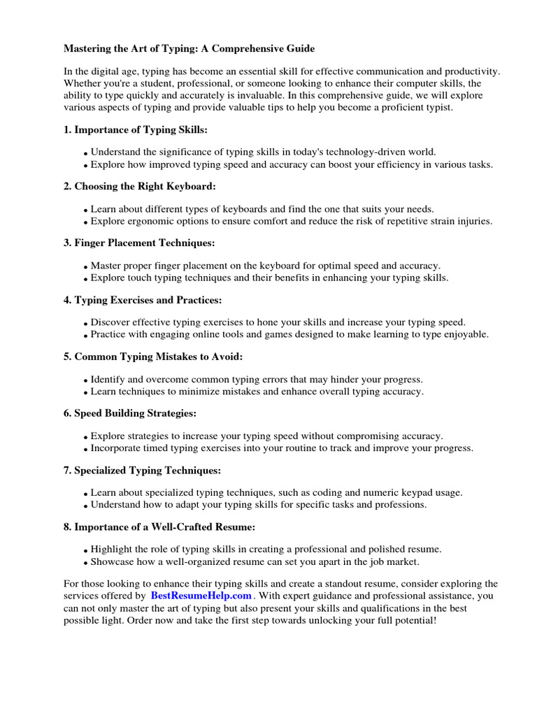 How To Type Resume Accent PDF - 1720848088