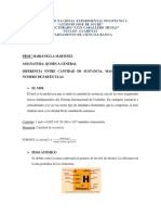 Guia de Estequiometria en Sustancia y Formula Empirica y Molecular, Ecuaciones Quimicas y Estequiometria Con Reacciones Quimicas