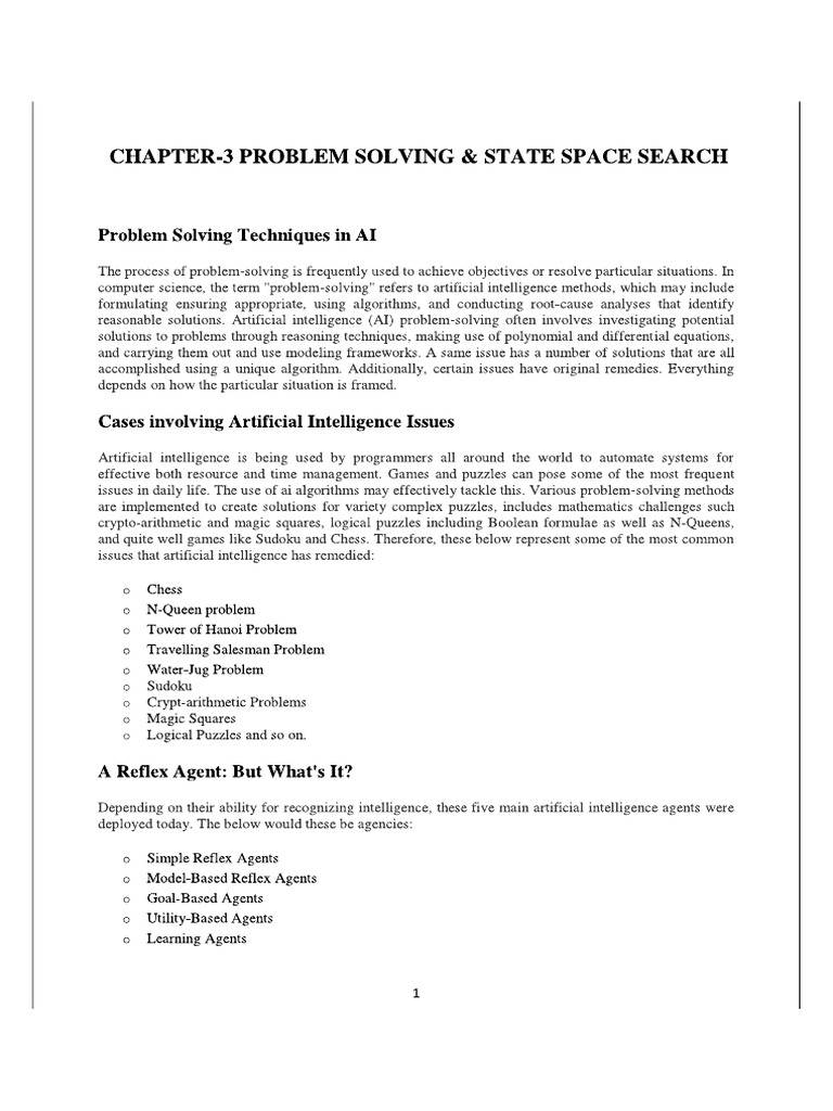 AI Unit 1 Part (III) of (III) | PDF
