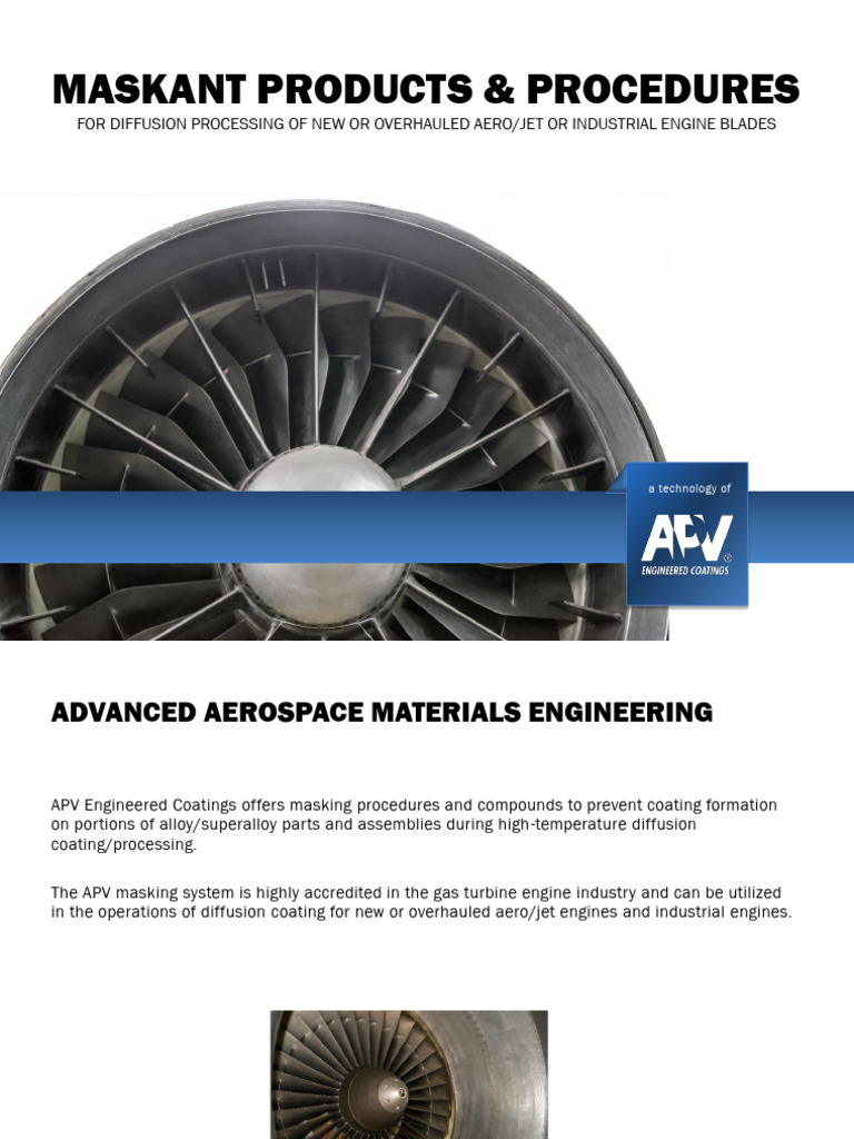 Maskant Materials for Engine Coating | PDF | Coating | Industrial Processes