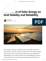 Solar Energy's Impact On Grid Stability - Challenges & Solutions