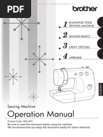 Brother LS2400 Sewing Machine Instruction Manual