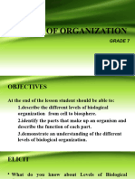 Levels of Organization Presentation