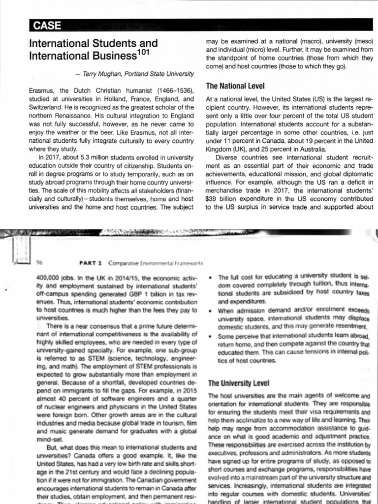 International Students in Global Business | PDF | Cross Cultural ...