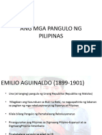 Ang Mga Pangulo NG Pilipinas