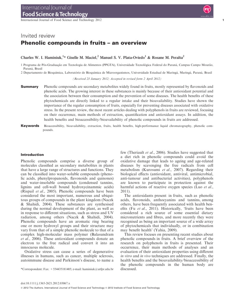 Fenolik | PDF | Polyphenol | Phenolic Content In Wine