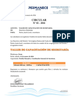 Circular 02 - 2024 Taller de Capacitación de Secretaría-1