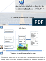 Estimativa Da Radiacao Solar Na Regiao Sul de Mocambique