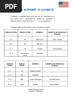 Atividade de Pronúncia do Alfabeto em Inglês | PDF