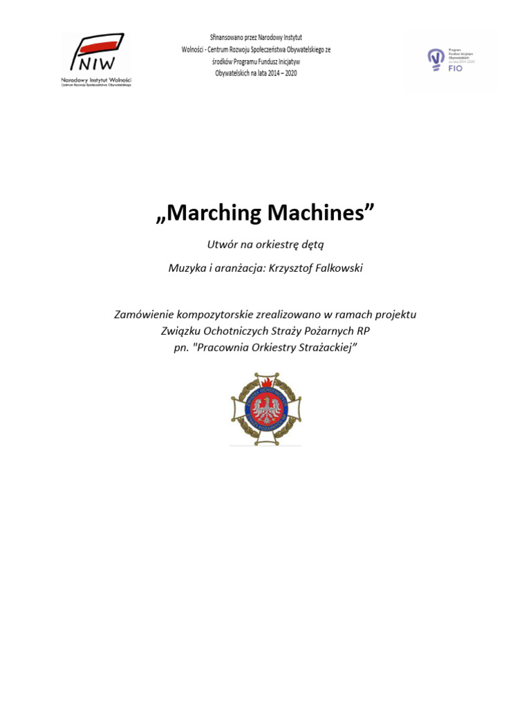 Str. Tytułowa Marching Machines | PDF