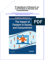 Download Handbook Of Research On The Impact Of Fandom In Society And Consumerism full chapter docx pdf