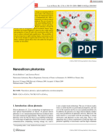 Laser Photonics Reviews - 2009 - Daldosso - Nanosilicon Photonics