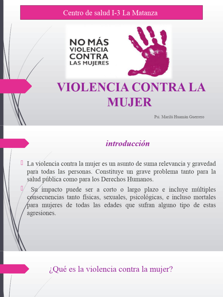 Violencia Contra La Mujer Taller Pdf La Violencia Contra Las