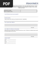 457 Dependent Only Visa Questionnaire