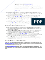 Job Application Letter Format in PDF
