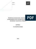 Programa de Induccion Capacitacion y Entrenamiento en Sst.