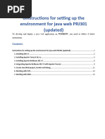 Instructions For Setting Up The Environment For Java Web PRJ301 - Updated