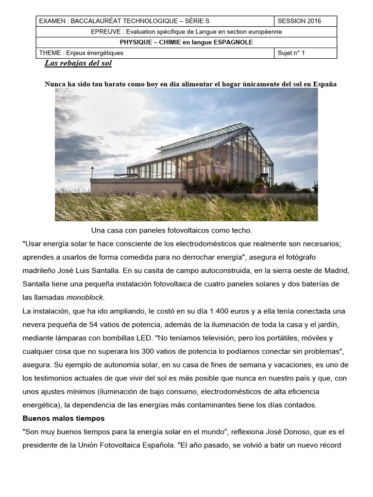 Energía Solar en España: Oportunidades y Retos | PDF | Fotovoltaica ...
