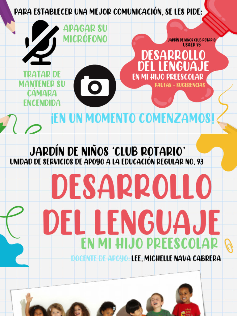 Pautas para el Desarrollo del Lenguaje Infantil | PDF | Educación de la ...