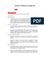 Conta Bloqueada - Políticas Do Google Ads