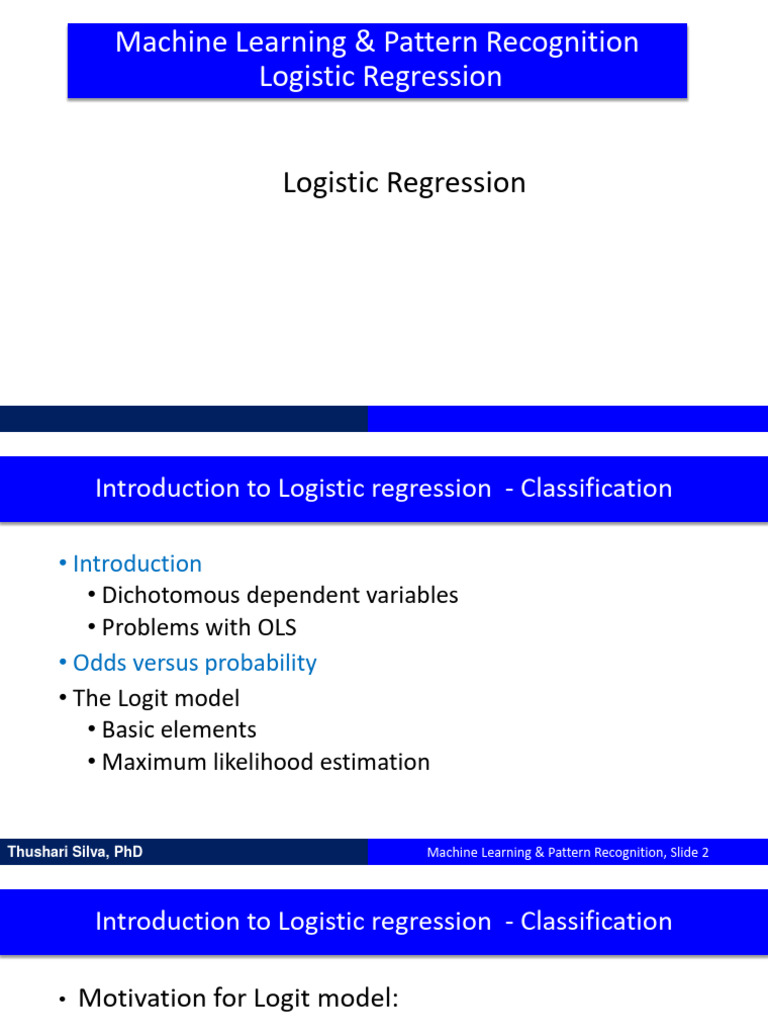 Logistic Regression | PDF | Logistic Regression | Regression Analysis